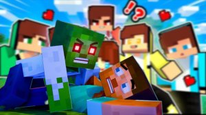 Стив стал мутантом-зомби в Майнкрафте, мультфильм