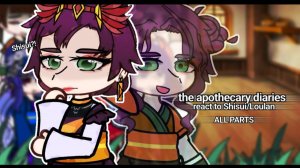 Реакция на Шисуй - Лоулань / Персонажи Монолог фармацевта / Гача реакция / The Apothecary Diaries