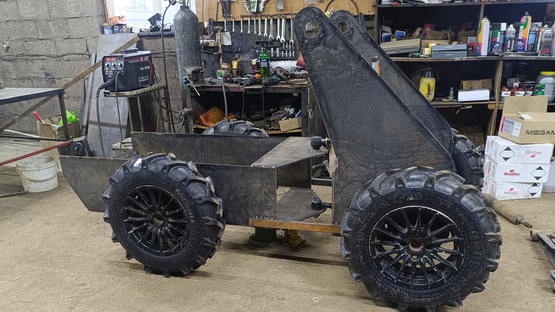 серия 2 минипогрузчик на механике из листа. рама, кпп смотреть онлайн