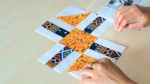 Это самый простой лоскутный блок на свете!! Творческая идея для шитья из остатков ткани.