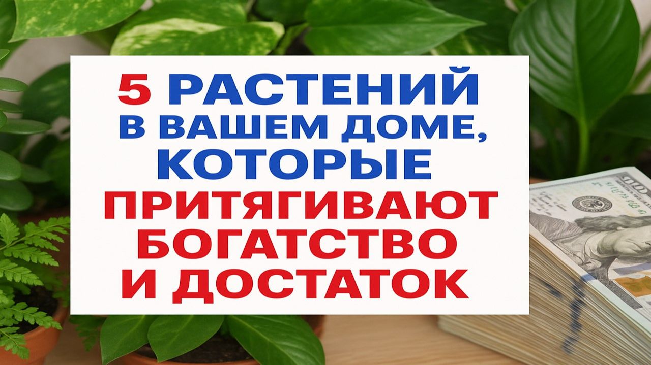 5 растений в доме, которые притягивают деньги и удачу: проверьте, что стоит у вас смотреть онлайн