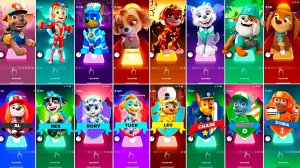 Мультики для Детей Щенячий Патруль Tiles Hop - ЗУМА, РАЙДЕР, ГОНЩИК, СКАЙ, МАРШАЛЛ, ЭВЕРЕСТ