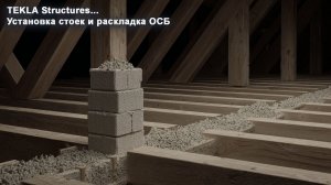 [НИП-Коттедж] 17 TEKLA: Установка стоек и раскладка ОСБ. Полный разбор без пропусков!