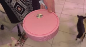 Маленький робот пылесос - маленькое чудо.