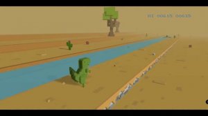 Играем в НОВУЮ игру, Гугл Динозавр 3D  We play a NEW game, Google Dinosaur 3D  2020