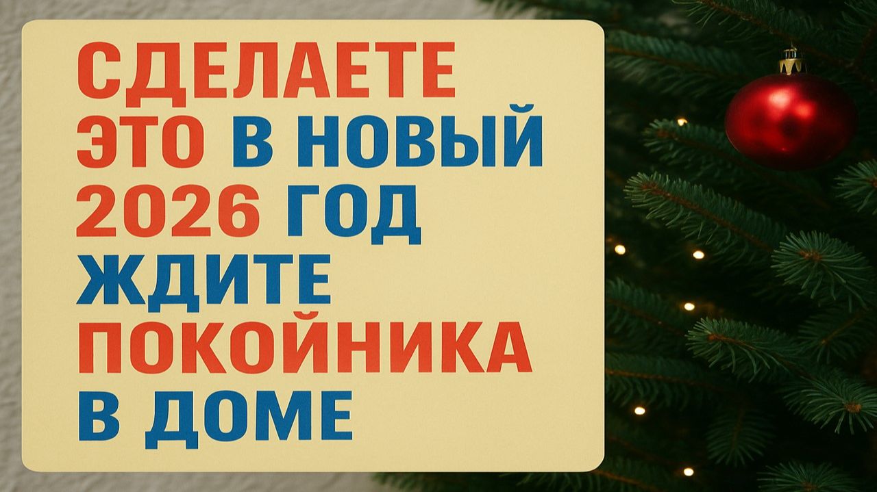 Сделайте это до 31 декабря, иначе весь 2026 год пойдёт в убыток. Приметы, ритуалы смотреть онлайн