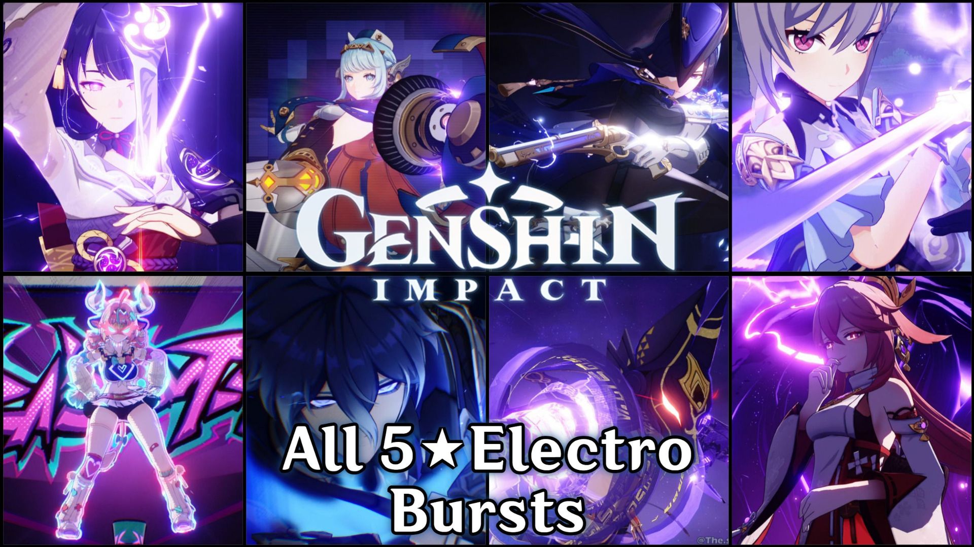 Все ульты Электро-персонажей ⭐⭐⭐⭐⭐ | Genshin Impact (Коллекция версии 6.0) ⚡