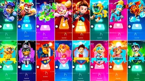 Мультики для Детей Щенячий Патруль Tiles Hop - ГОНЩИК, МАРШАЛЛ, РОККИ, СКАЙ, РАЙДЕР, КРЕПЫШ