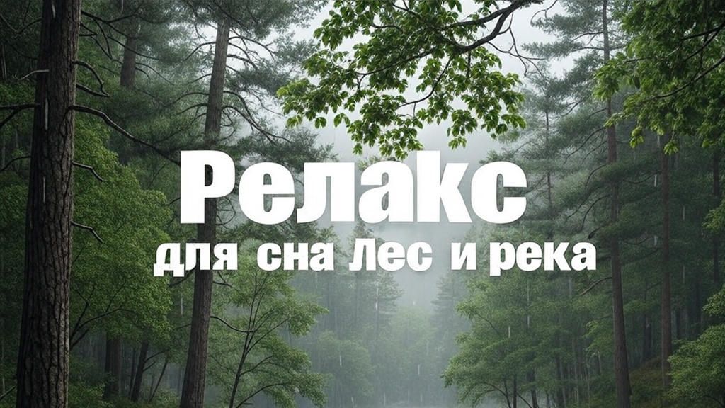 Релакс для сна - Лес , река и дождик смотреть онлайн