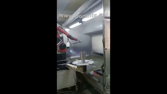 6. Воздушная покраска с поворотным столом , промышленным роботом BORUNTE