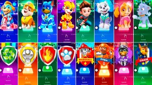 Мультики для Детей Щенячий Патруль Tiles Hop - КРЕПЫШ, ГОНШИК, МАРШАЛЛ, РАЙДЕР, ЭВЕРЕСТ, СКАЙ