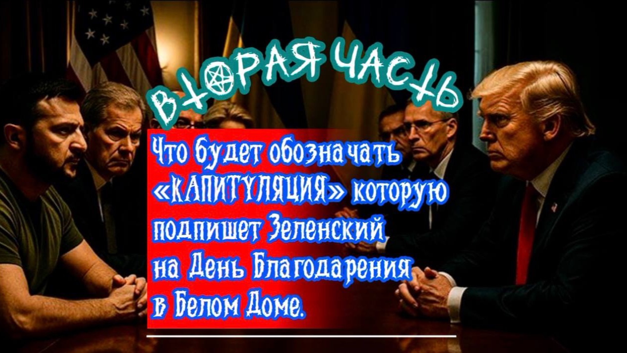Что будет обозначать "КАПИТУЛЯЦИЯ" которую подпишет Зеленский на День Благодарения. Часть 2. смотреть онлайн