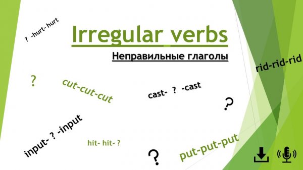 Past simple tense Irregular verbs1