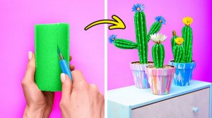 🌵 Декор комнаты своими руками 😍 Идеи из необычных материалов!