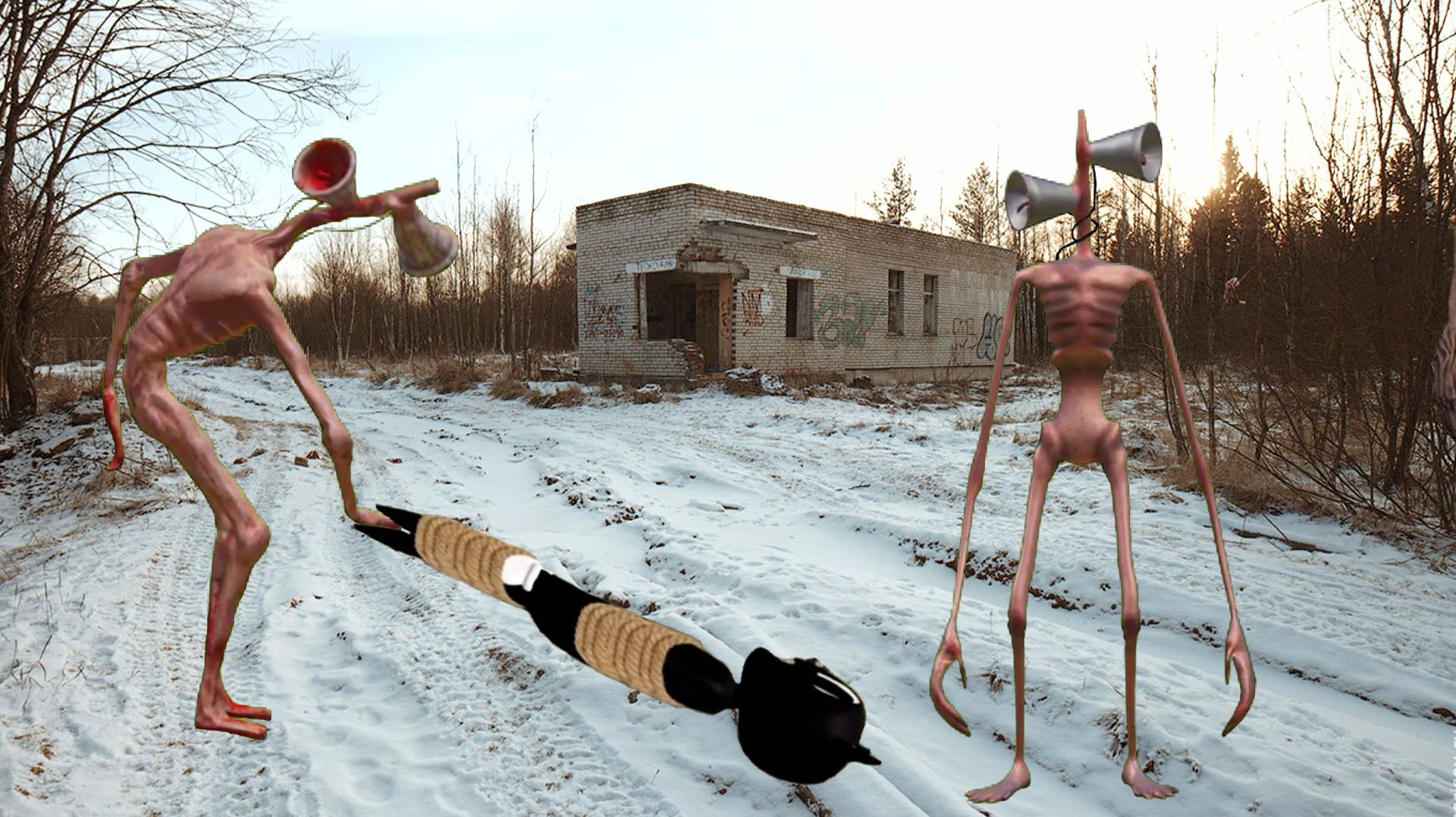 Сиреноголовые в Реальной Жизни / Siren Head in REAL Life смотреть онлайн