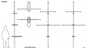 Мачта корабля А. Чертёж. Ship mast A. Drawings.