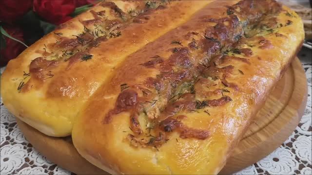 Пампушки к борщу с чесноком и сыром| ПАМПУШКИ по НОВОМУ|Мясной рулет в духовке со специями|выпечка смотреть онлайн