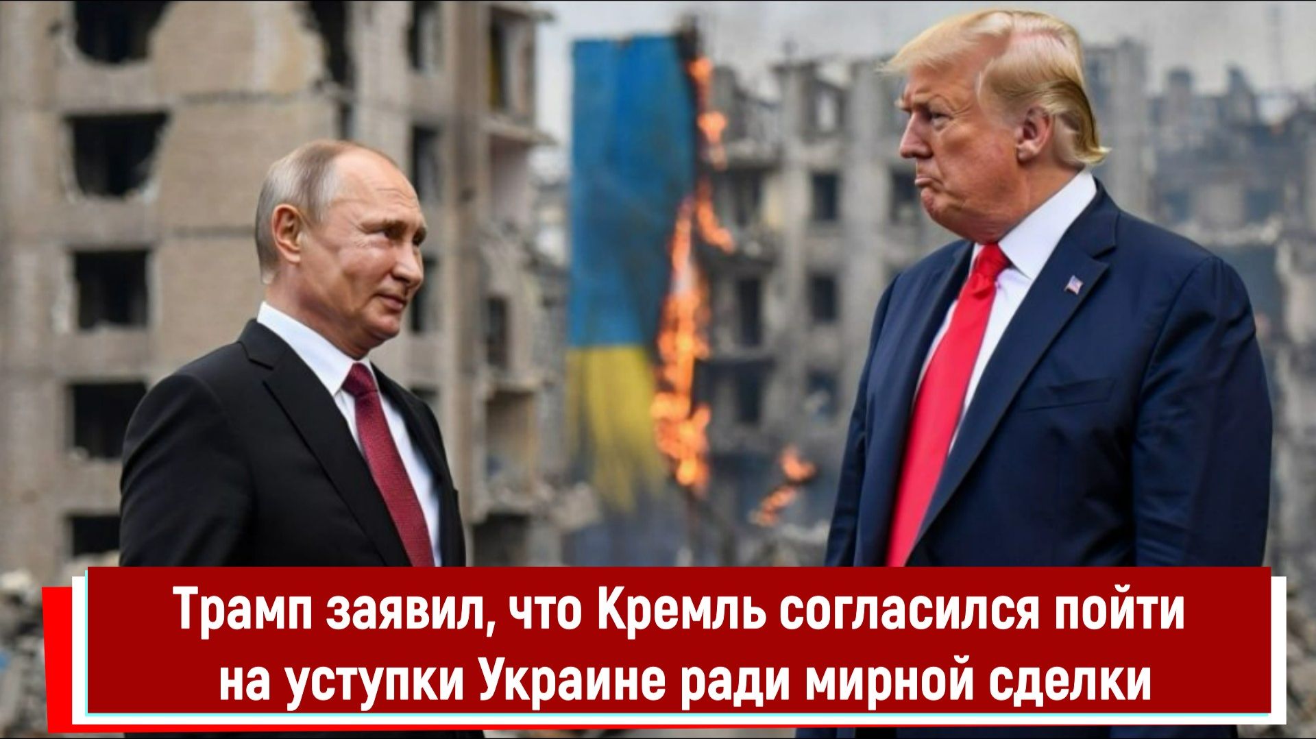 Трамп заявил, что Кремль согласился пойти на уступки Украине ради мирной сделки смотреть онлайн