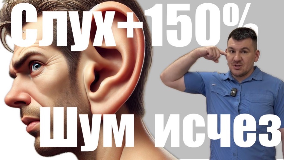 Шум сразу исчез после этого упражнения. Слух улучшился как никогда не слышал