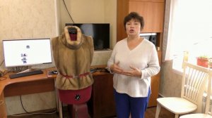 Стильная манишка из норковой куртки . Видео-урок по перешиву 24 .