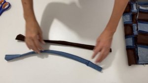 Большая сумка для магазина из джинсы | Экология | Пэчворк из квадратов | Мастер класс