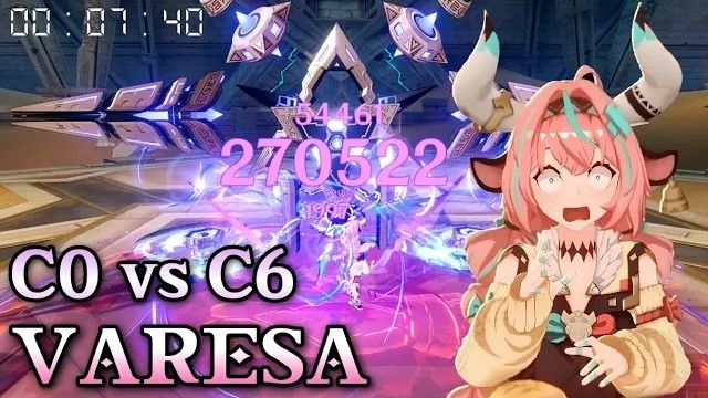 C0 vs C6 Вареса ⚡ Абсолютная Электро-мощь | Genshin Impact
