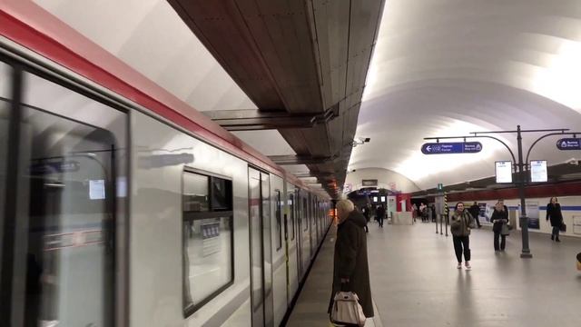 МЕТРОПОЕЗД 81-725.1/726.1/727.1- Балтиец. ОБКАТКА на станциях Пионерская и Чернышевская. смотреть онлайн