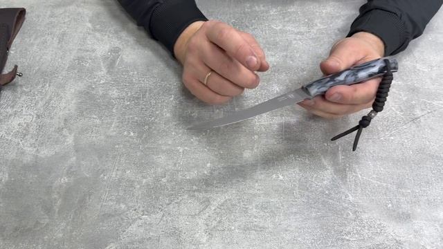 Нож Филейный-мини, фултанг, из кованой стали Х12МФ смотреть онлайн