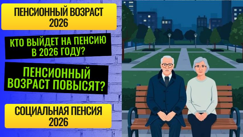 Пенсионный возраст 2026. Кто выйдет на пенсию в 2026? Повышение пенсионного возраста в 2026? смотреть онлайн