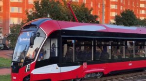 «Львёнок» новый трамвай на улицах Петербурга. 11 серия.