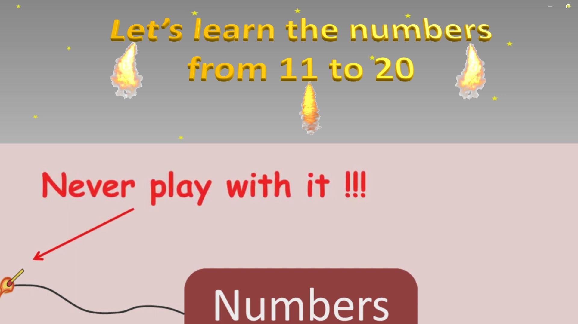 Counting 11 to 20 for kids and grown ups. Number fireworks song смотреть онлайн