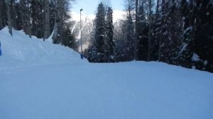 Красная поляна  Газпром  Трасса синяя В4