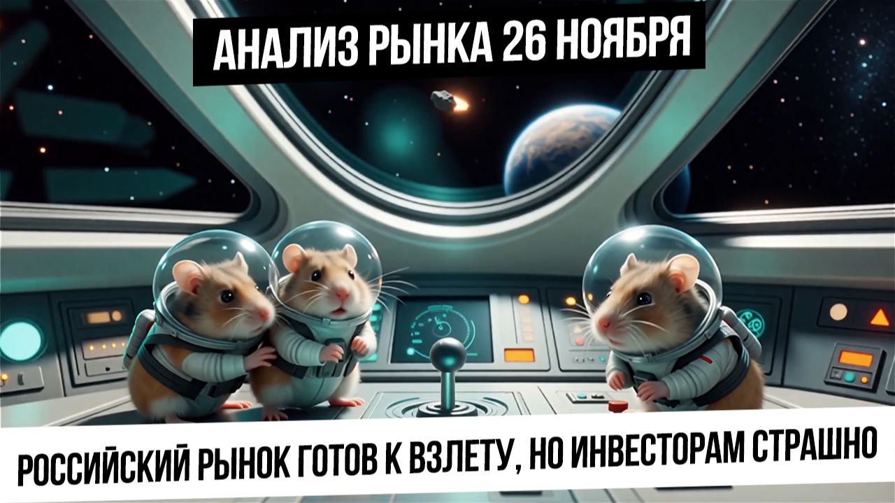 Анализ рынка 26 ноября. Российский рынок растет с недоверием: много сомнений, апатии и руминации смотреть онлайн