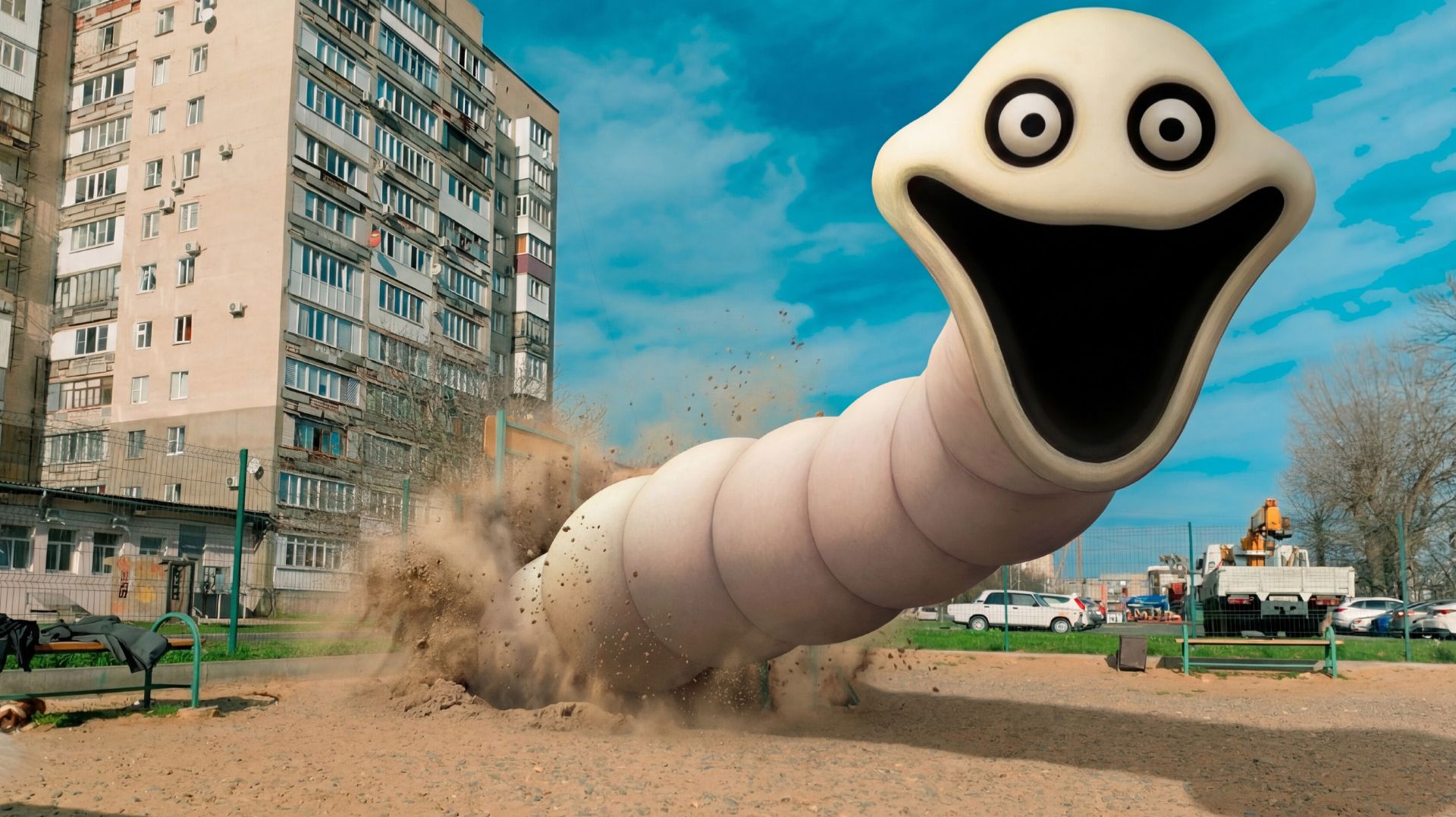 ОГРОМНЫЙ ГОЛОДНЫЙ ЧЕРВЬ НАПАЛ НА НАС!! смотреть онлайн