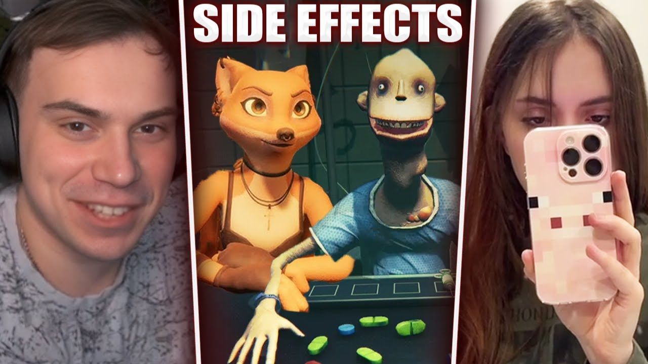 ГЛЕБ ЕСТ ТАБЛЕТКИ в SIDE EFFECTS / Liar's Bar на УЖИН (Лиза, Витя, Танкзор) | Sasavot смотреть онлайн