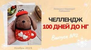 Челлендж №2: "100 дней до НГ" / Новогодние вязаные игрушки крючком / Амигуруми крючком