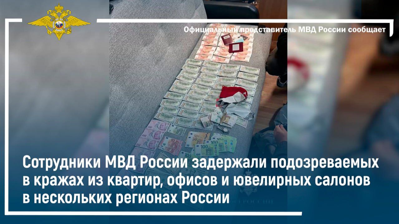 Сотрудники МВД России задержали подозреваемых в кражах из квартир, офисов и салонов смотреть онлайн