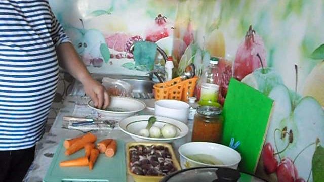 режу морковку