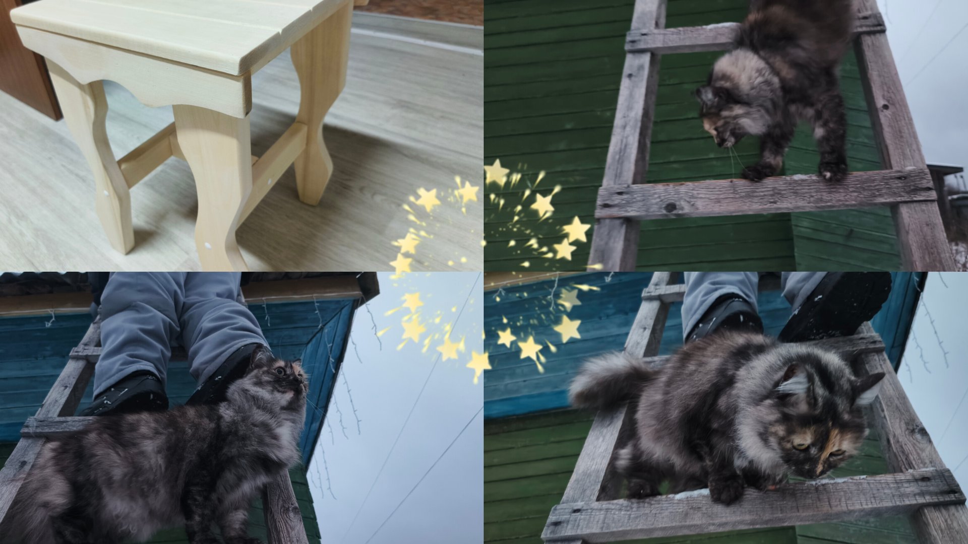 Опять в Лузе ,покупки ,расправили гирлянды . смотреть онлайн