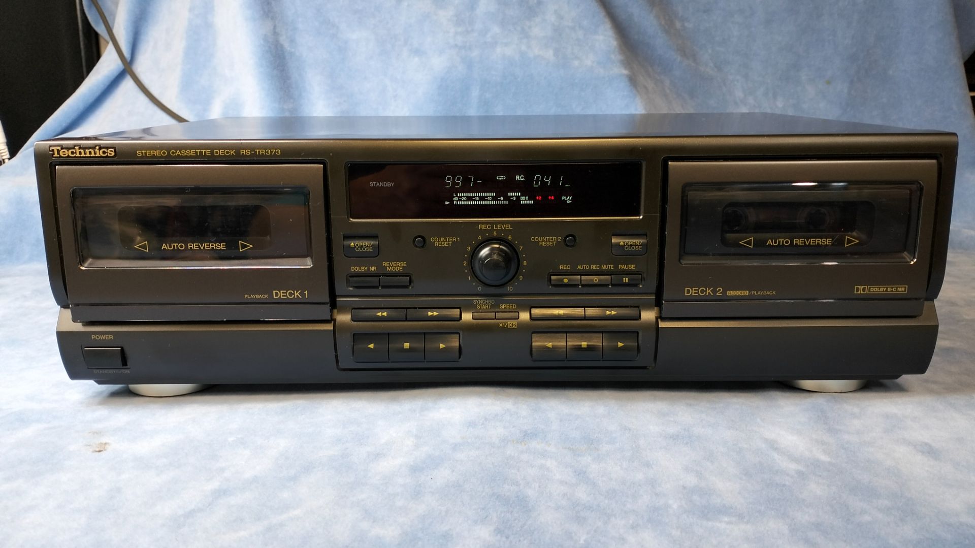 №028-Кассетная дека Technics RS-TR373 Var.2, обзор работы смотреть онлайн