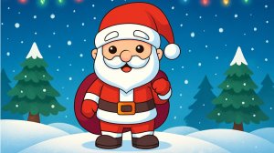 Как нарисовать Санта-Клауса или Деда Мороза