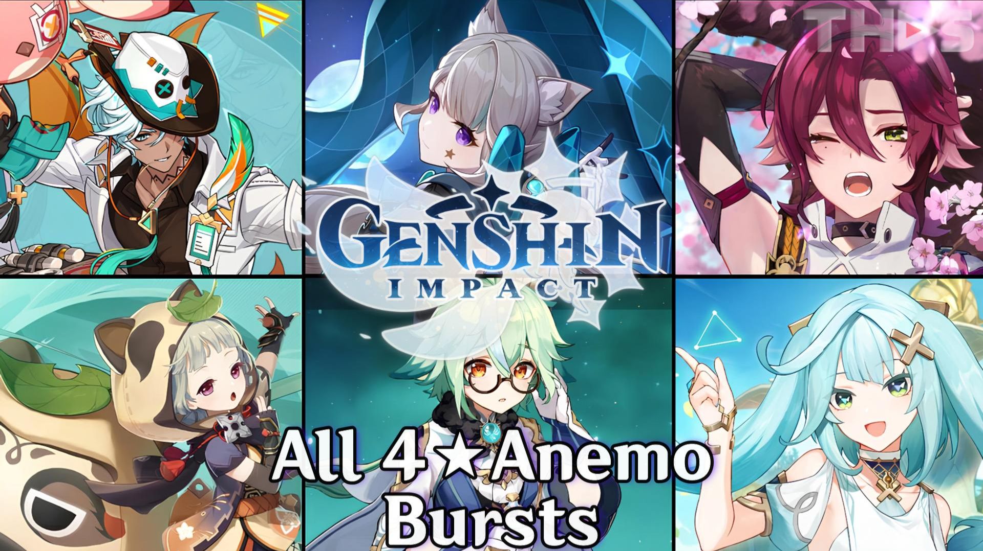 Все ульты Анемо-персонажей ⭐⭐⭐⭐ | Genshin Impact (Коллекция версии 6.1) 🌪️