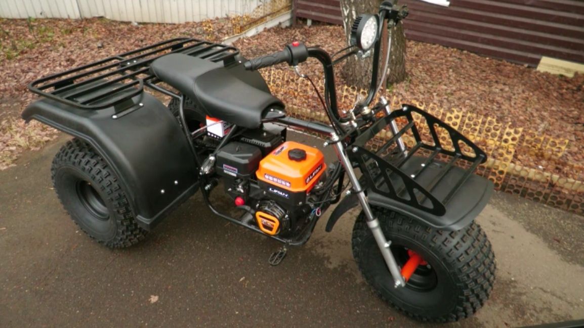 Трицикл СПРИНТ ТРАЙК (Ижтехмаш) на самой широкой резине (22х11-8"). Обзор. смотреть онлайн