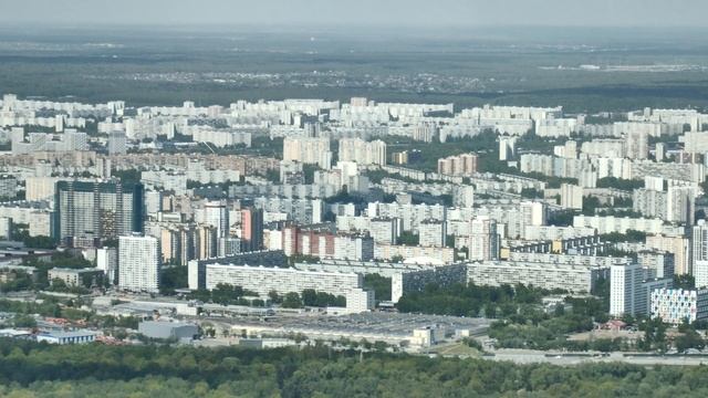 Вид с Останкинской башни на Москву | Cмотровая площадка 337м смотреть онлайн