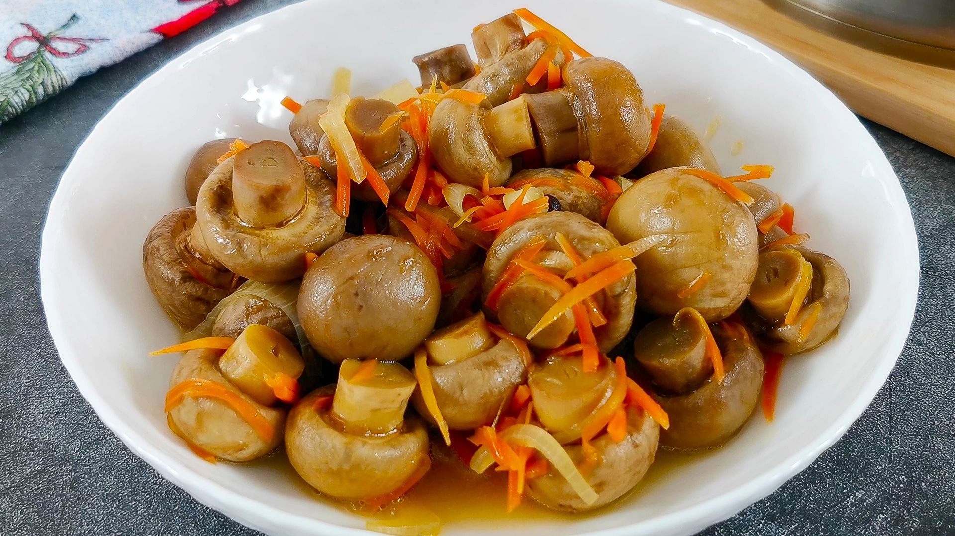 Быстрый рецепт маринованных шампиньонов. Просто и вкусно смотреть онлайн