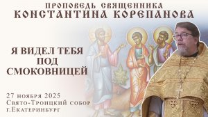 Я видел тебя под смоковницей. Проповедь о. Константина Корепанова (27.11.2025)