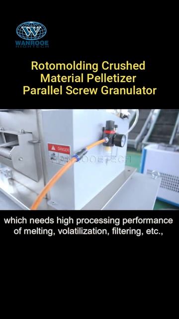 Линия грануляции для переработки дробленных пластиковых отходов после ротационного формования смотреть онлайн
