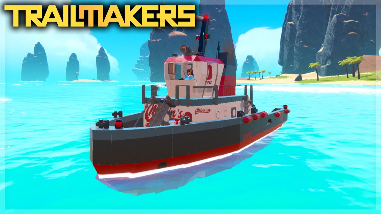 ПРОБУЮ ПЛАВАТЬ НА КАТЕРЕ В TRAILMAKERS смотреть онлайн