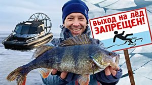 ОГРОМНЫЙ Окунь-МОНСТР по тонкому ОПАСНОМУ льду! БЕЗМОТЫЛКА - пособие для начинающих!