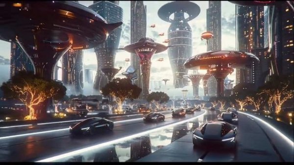 The City of Tomorrow in 2080 - Ultra-Realistic Utopia Where Nature and Tech Unite